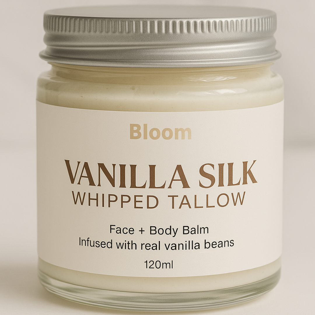 Vanilla Silk Whipped Tallow Balm - Front Photo - Tallow Balm NZ - Tallow Balms _ Tallow Moisturiser